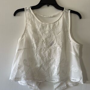 Brandy Melville lace eyelet top